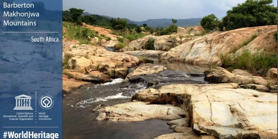 Die Barberton Makhonjwa-Berge in Südafrika.