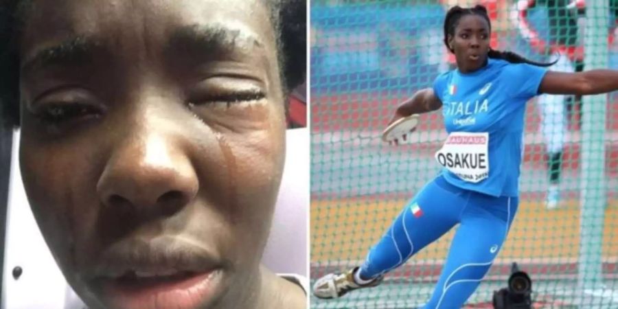 Die italienische Sportlerin Daisy Osakue wurde in der Nacht auf Montag mit einem Ei verletzt.