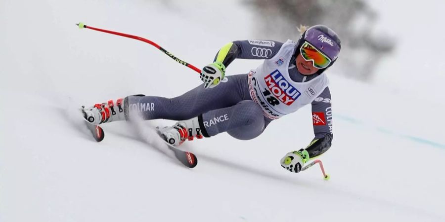 Tessa Worley gewinnt den Riesenslalom von Lenzerheide GR.