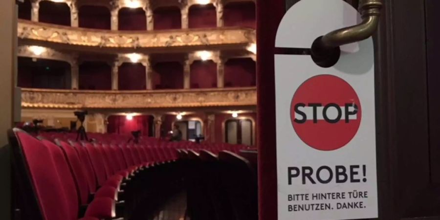 Probe im Opernhaus