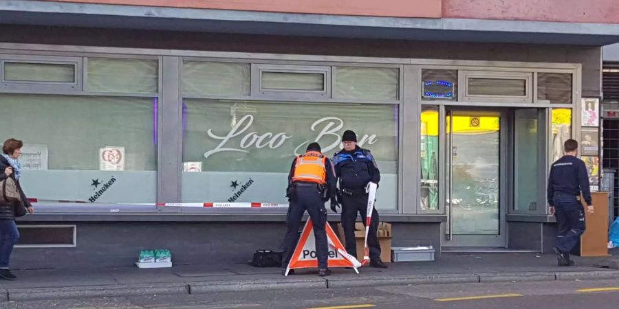 Hier in Luzern in der Loco Bar wurde ein Eritreer erstochen.