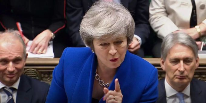 Theresa May ruft das britische Parlament zur Geschlossenheit bezüglich der Verhandlungen zum Brexit aus. Brexit