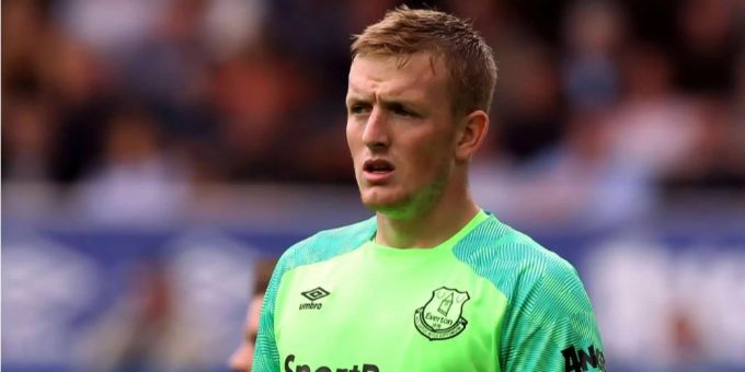 Jordan Pickford im Dress des FC Everton. Jordan Pickford