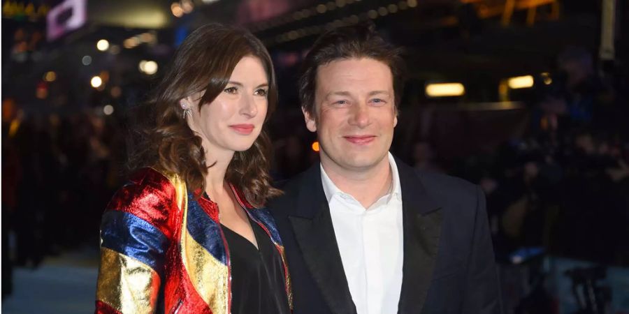 Jamie Oliver und Ehefrau Juliette Nolton bei der Premiere von «Eddie».