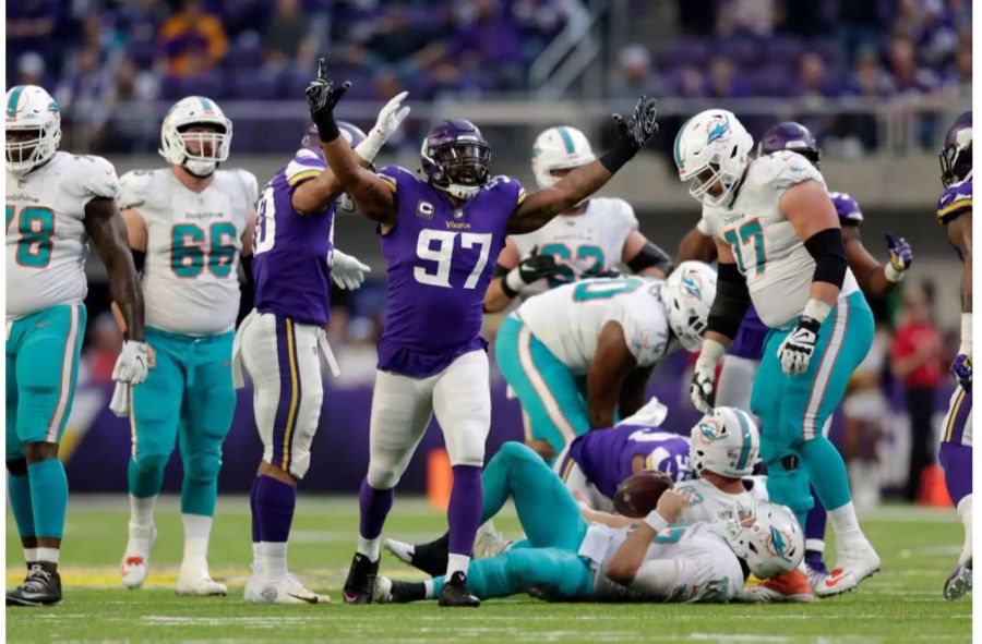 Grosse Ernüchterung bei den Dolphins: Eine Woche nach dem «Miami Miracle» gegen New England setzt es gegen die Vikings eine heftige 17:41-Klatsche. Damit sinken die Playoff-Chancen auf ein Minimum.