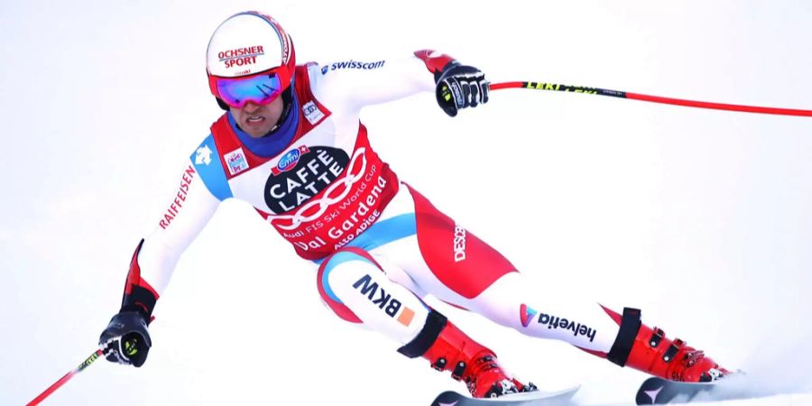 Mauro Caviezel fährt den Super-G in Gröden