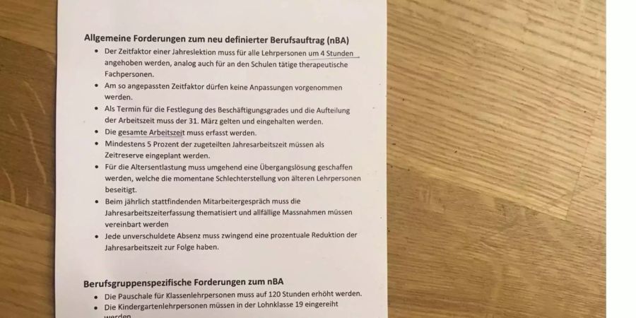 Diese Forderungen stellen die Lehrerverbände an den neu definierten Berufsauftrag.