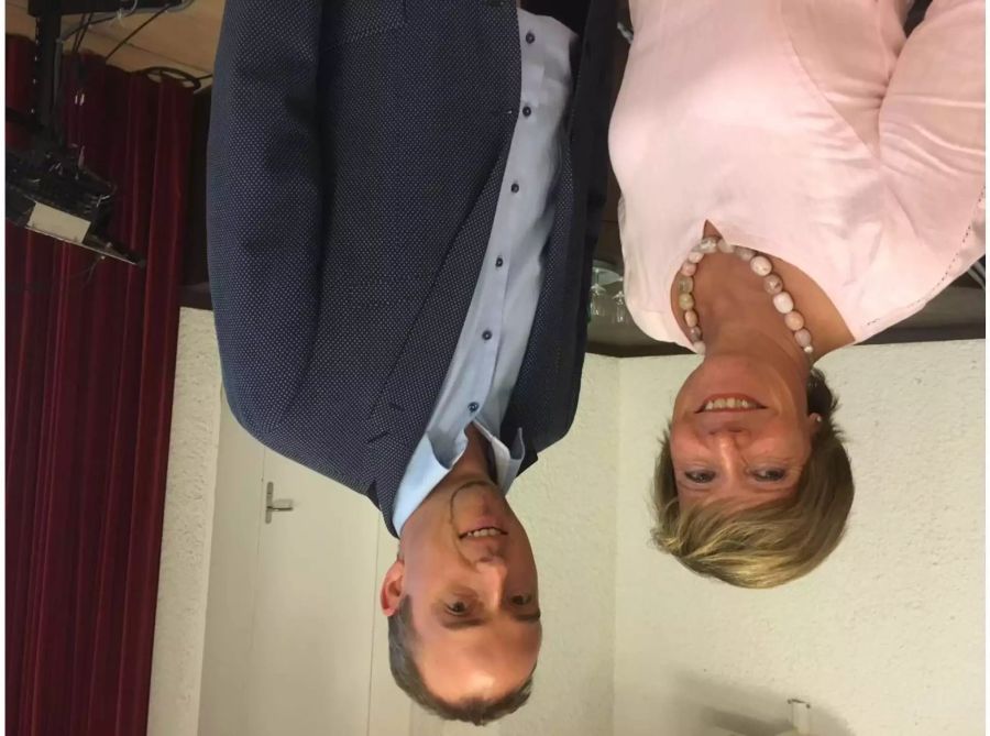 Regula Hürlimann und Patrick Lengwiler (v.l.n.r.) - zvg Gemeinde Hünenberg