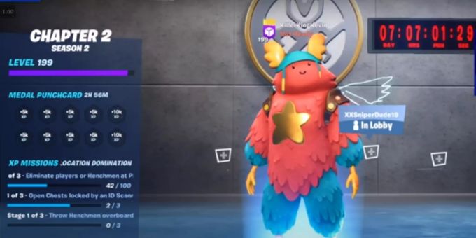 In Fortnite sieht man jetzt einen grossen Timer. fortnite