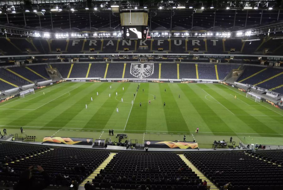 Das 3:0 im Achtelfinal-Hinspiel der Europa League fand vor leeren Rängen statt.