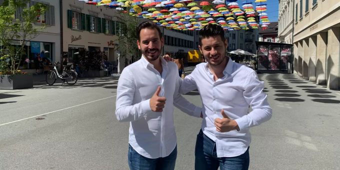 Sandro Clemente (links) und Flavio Dias stecken ihr Herzblut in die eigene Idee. Momentan arbeiten und wohnen sie in Ostermundigen. Sandro Clemente Flavio Dias