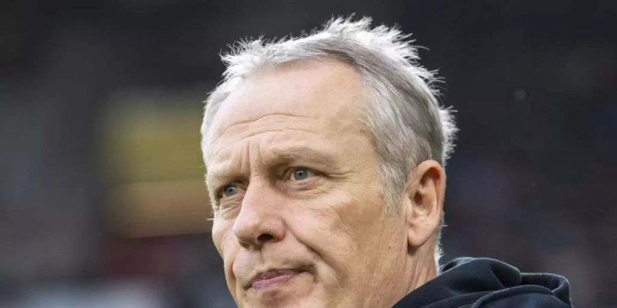 Freiburgs Trainer Christian Streich isst kein Schnitzel von gequälten Schweinen. Foto: David Inderlied/dpa