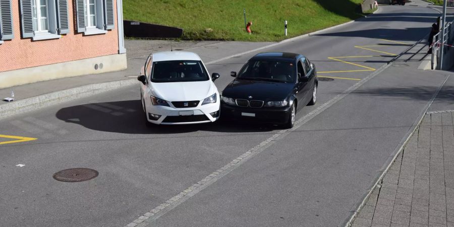 Beim Überholen kollidiert