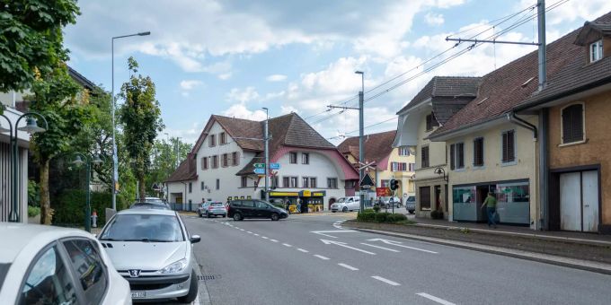 Das Dorfzentrum von Oberentfelden. Das Dorfzentrum von Oberentfelden.
