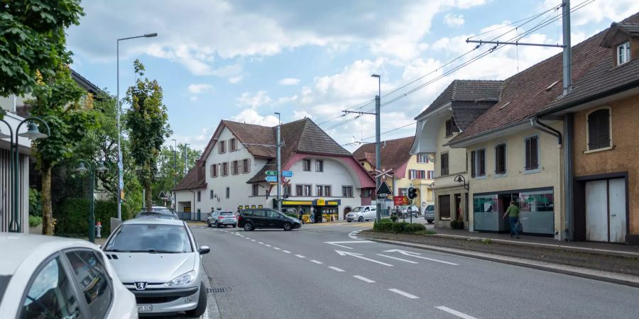 Das Dorfzentrum von Oberentfelden.