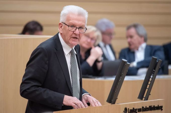 Winfried Kretschmann vom Bündnis 90/Die Grünen ist Ministerpräsident von Baden-Württemberg. Winfried Kretschmann