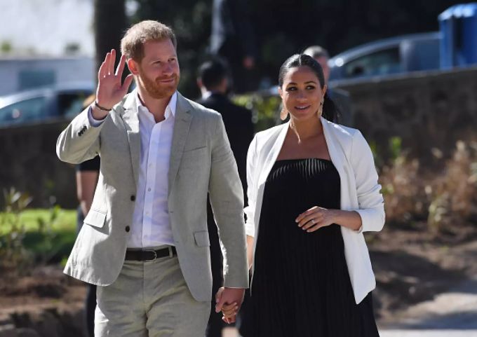 Prinz Harry und die schwangere Meghan Markle. (Archivbild) meghan