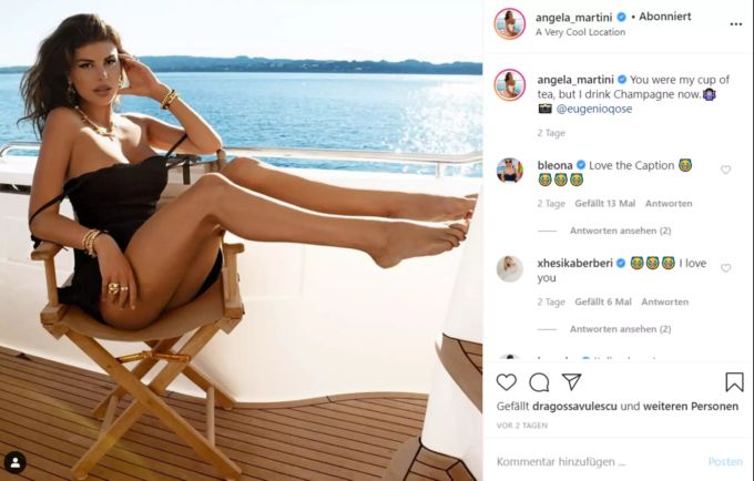 Model Angela Martini ist Veganerin. Ihr Mann rettete nun einem Hummer das Leben … Angela Martini