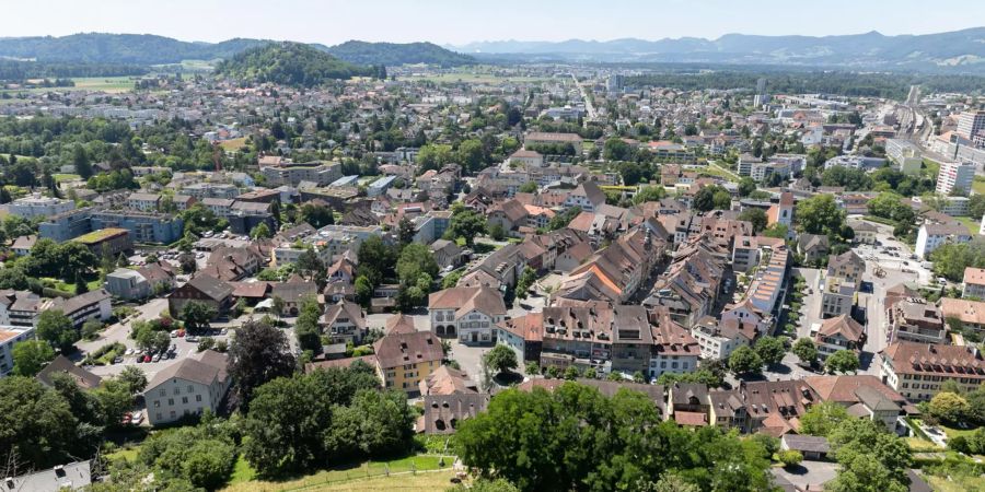 Die Stadt Lenzburg.