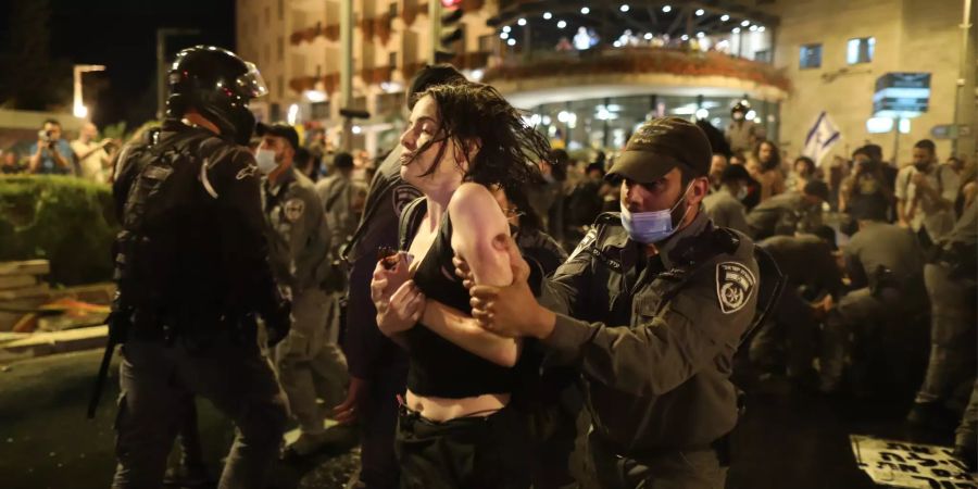 Anti-Netanyahu protest in Jerusalem