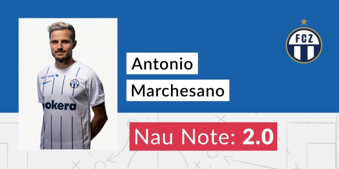 Die Nau.ch-Note für Antonio Marchesano vom FCZ. fcz
