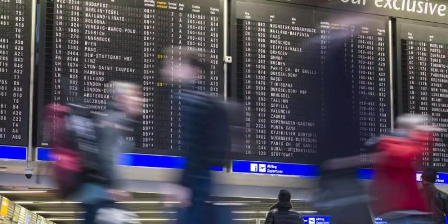 Deutschlands grösster Flughafen in Frankfurt am Main verzeichnet sinkende Passagierzahlen. Foto: Frank Rumpenhorst/dpa