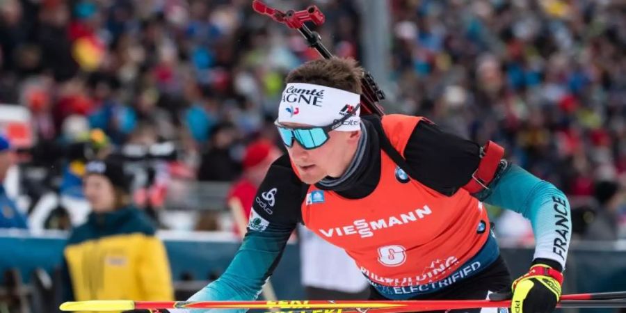 Lief in Pokljuka auf das Podium: Claude Fabien. Foto: Matthias Balk/dpa
