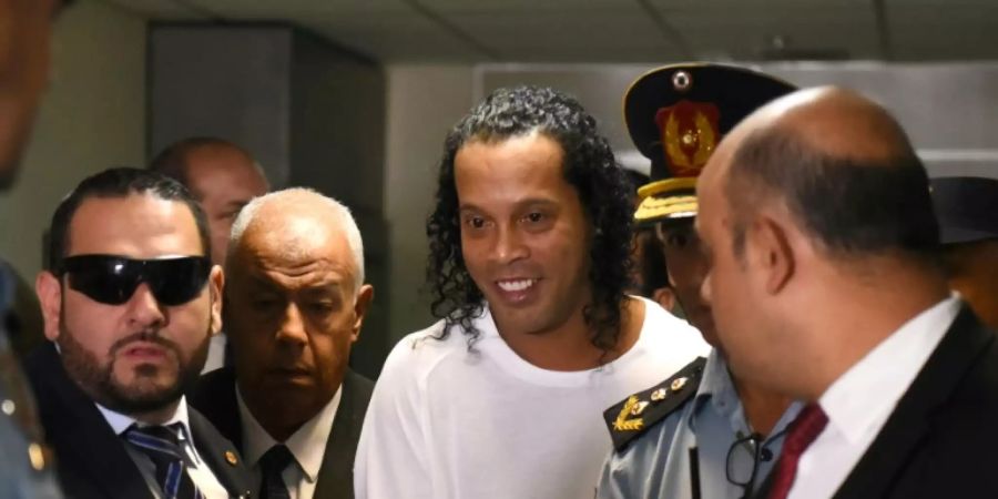 Ronaldinho bei der Anhörung am Freitag