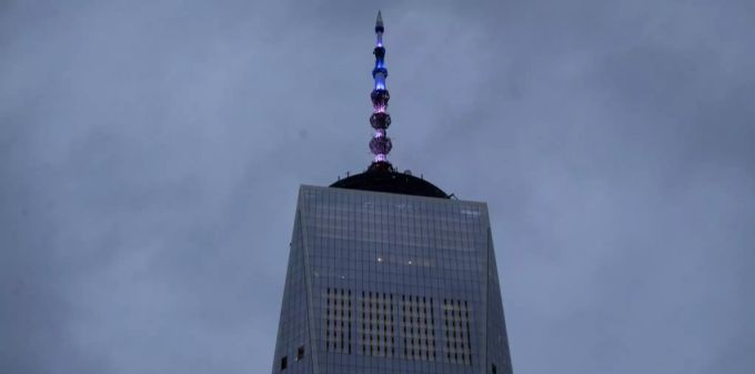 Die Spitze des One World Trade Centers. (Archivbild) one world trade center