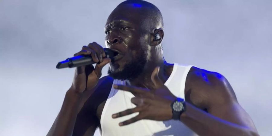 Stormzy ist für drei Brit Awards nominiert. Foto: Lesley Martin/PA Wire/dpa