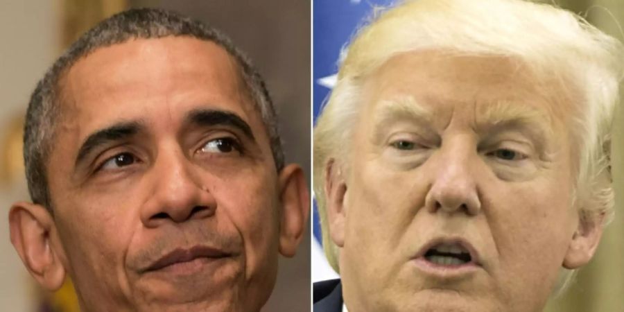 Obama (l.) und Trump