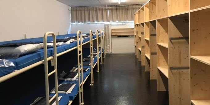 Militärunterkunft Rosengarten unmittelbar nach der Sanierung. Militärunterkunft