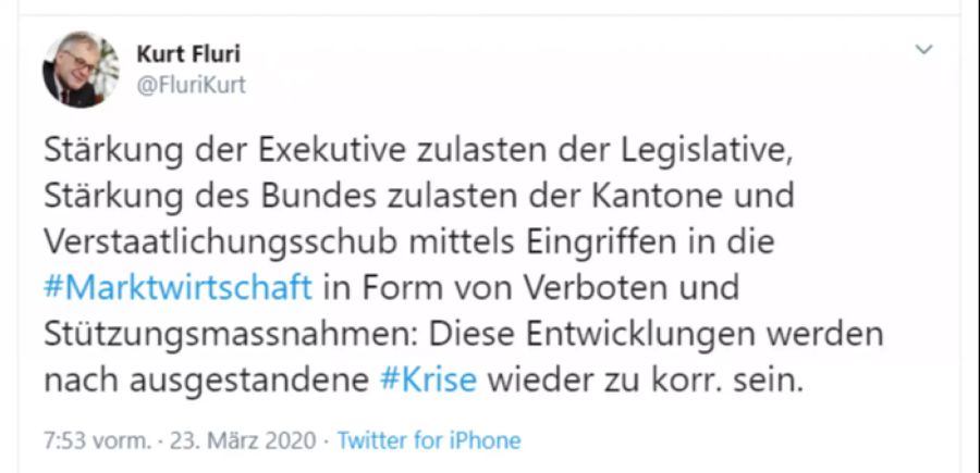 FDP-Nationalrat Kurt Fluri.