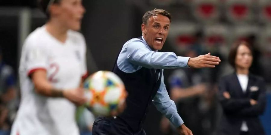 Will mit Englands Frauen ins WM-Endspiel: Phil Neville. Foto: John Walton/PA Wire
