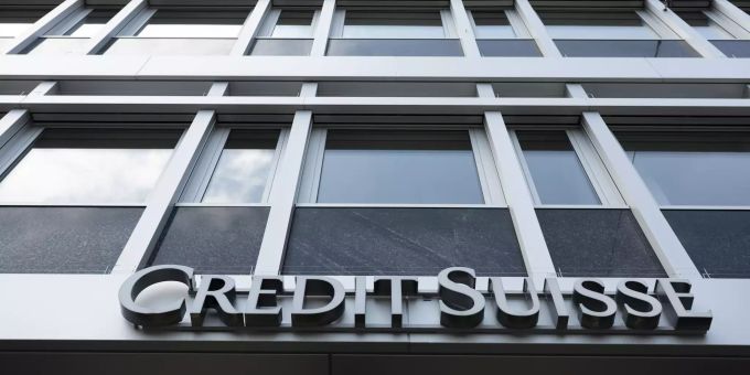Das Logo der Credit Suisse. Credit Suisse
