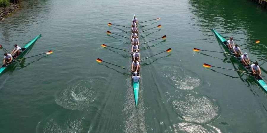 Der Deutschland-Achter erreichte das EM-Finale. Foto: Guido Kirchner