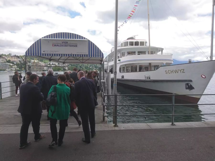 In Luzern ging es dann weiter auf das Schiff.