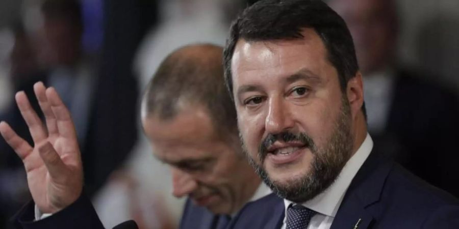 Der Chef der rechten Lega, Matteo Salvini. Foto: Andrew Medichini/AP