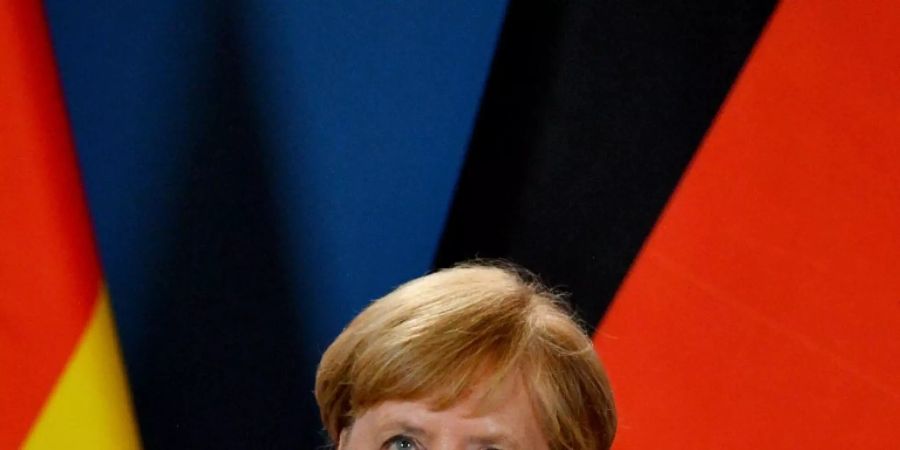 Die echte Angela Merkel Mitte August in Ungarn