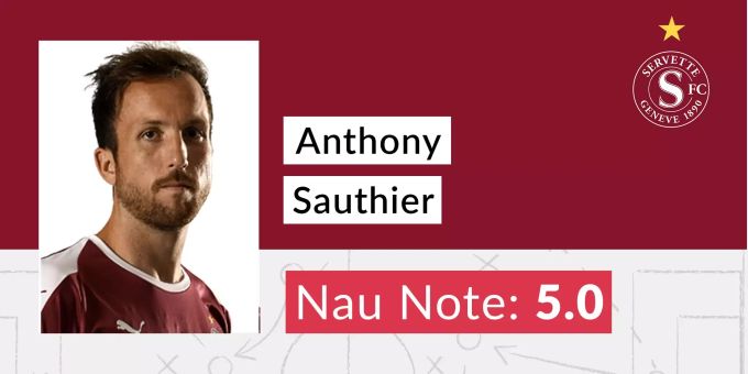 Die Nau-Note für Anthony Sauthier (Servette FC). Die Nau-Note für Anthony Sauthier (Servette FC).