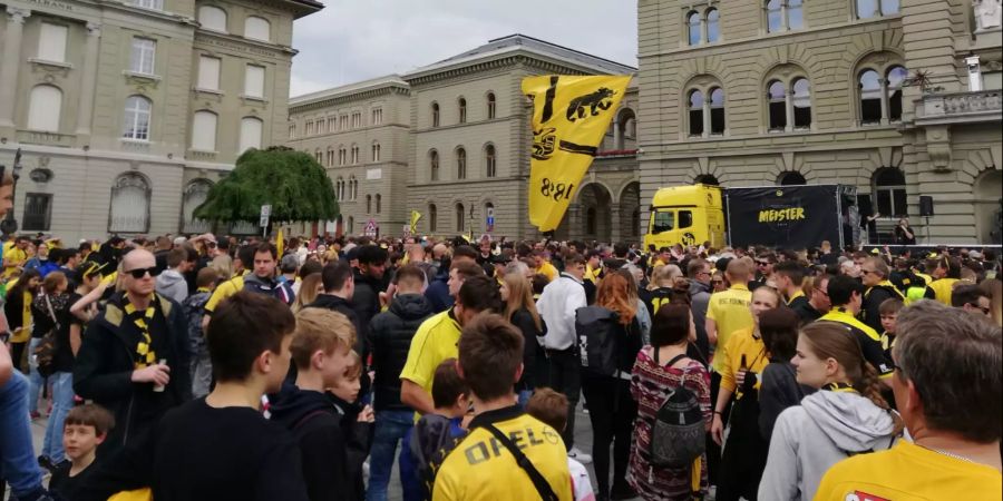 Tausende Fans an der Meisterfeier von YB.