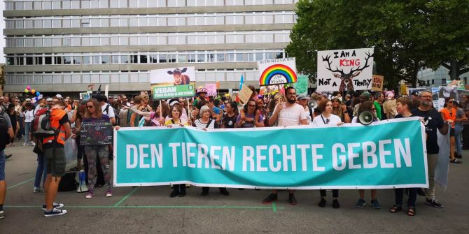 vegan Demo in Zürich