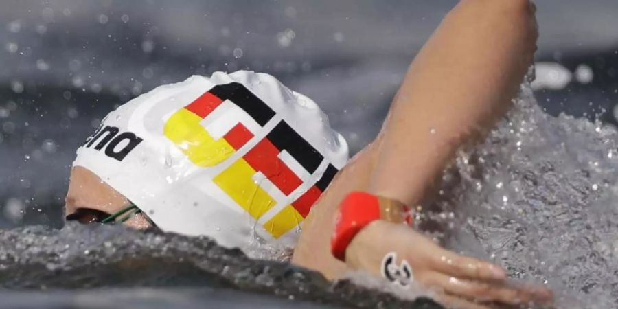 Holt WM-Bronze im Freiwasserschwimmen über fünf Kilometer: Leonie Beck. Foto: Mark Schiefelbein/AP