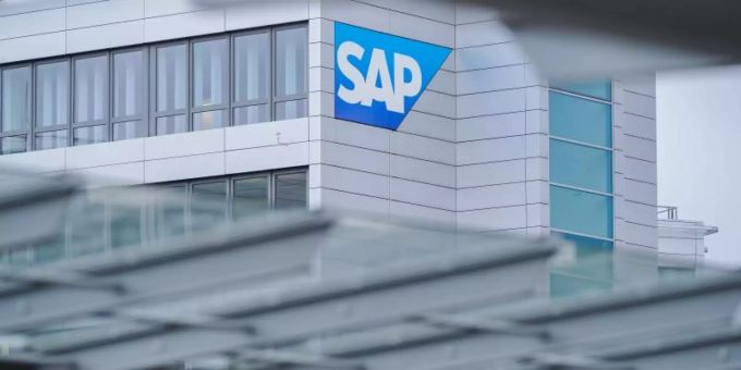 Logo des deutschen Softwarekonzerns SAP. sap