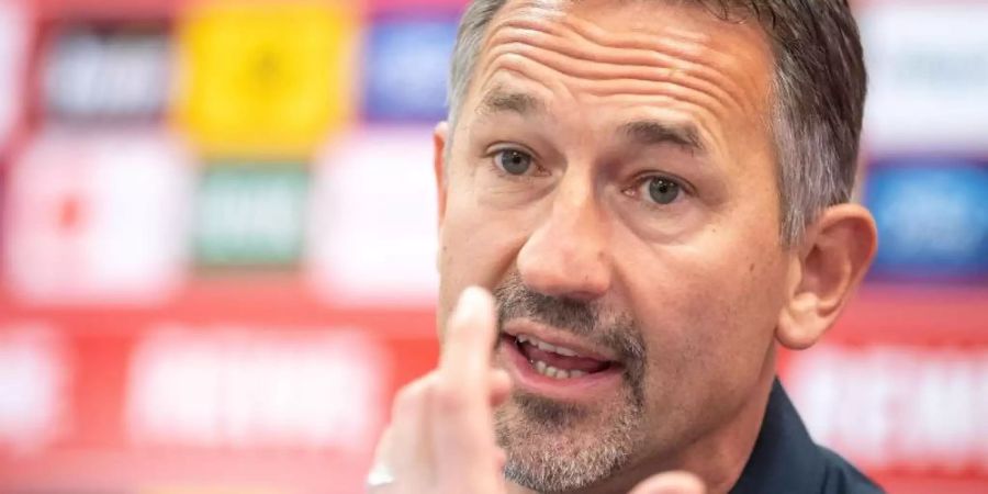 Achim Beierlorzer freut sich als neuer Trainer des 1. FC Köln auf die Fussball-Bundesliga. Foto: Marius Becker