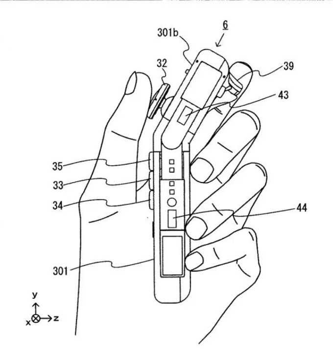 Ob Ergonomie der Grund für die Änderung des Joy-Cons ist, ist bisher nicht klar. Joy-Con Conzept.