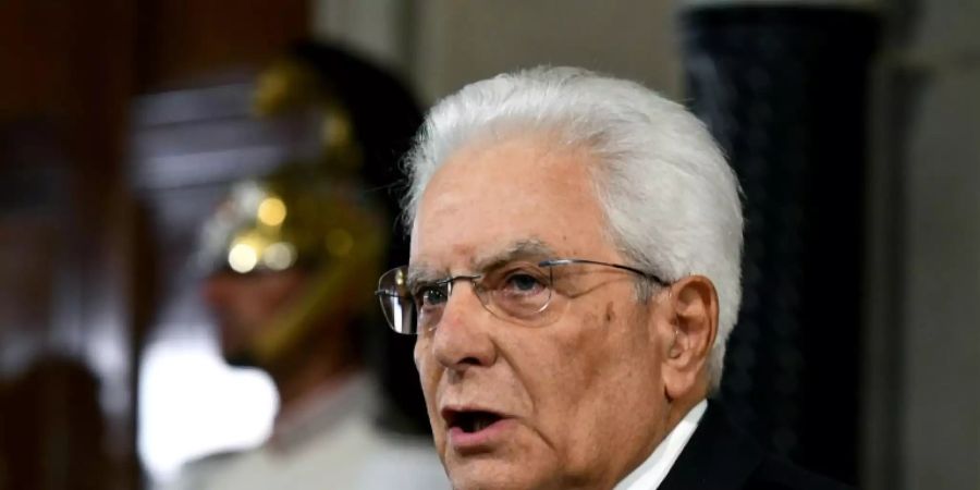 Italiens Präsident Sergio Mattarella