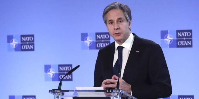 Der neue US-Aussenminister Antony Blinken bei seinem Europa-Besuch in Belgien. Antony Blinken Heiko Maas