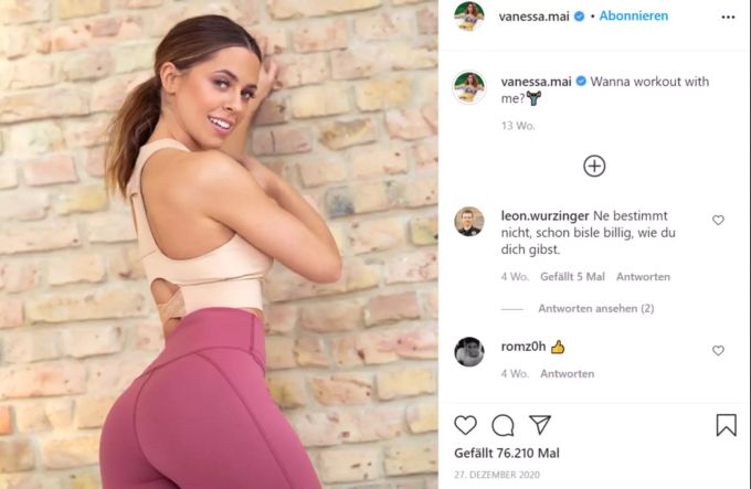 Vanessa Mai hat bereits ein eigenes Fitnessprogramm herausgebracht. Vanessa mai