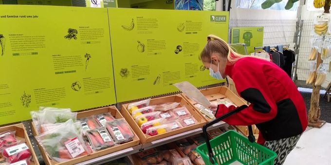 Die Ausstellung «CLEVER – spielend intelligent einkaufen» in Uster. Uster.
